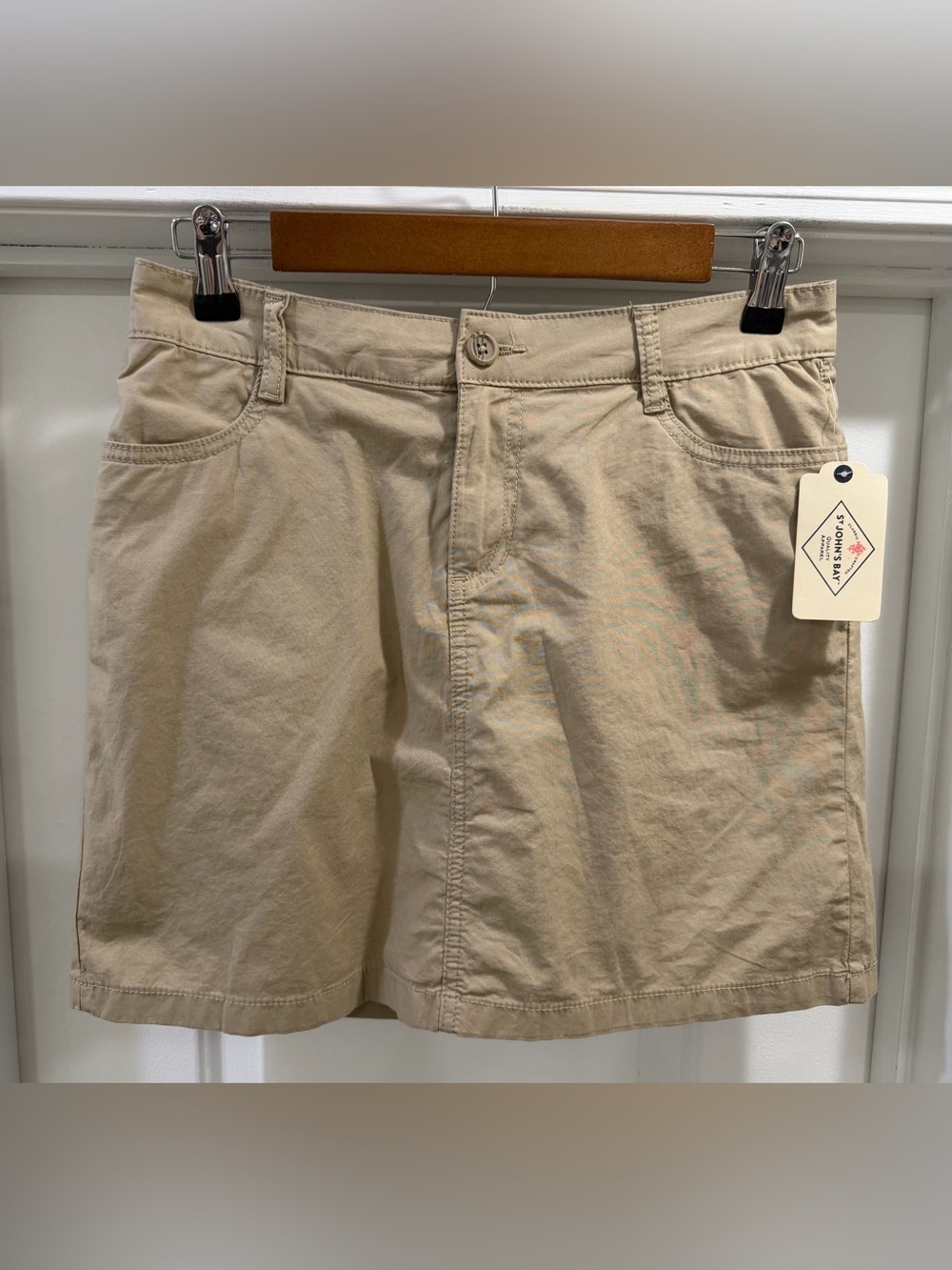 St. John's Bay Tan Skort Skirt 🆕🆕🆕 Size 4